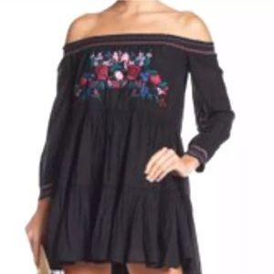 FREE PEOPLE SUN BEAMS EMBROIDERED DRESS